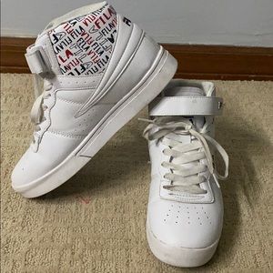 Women’s Fila high top sneakers size 8